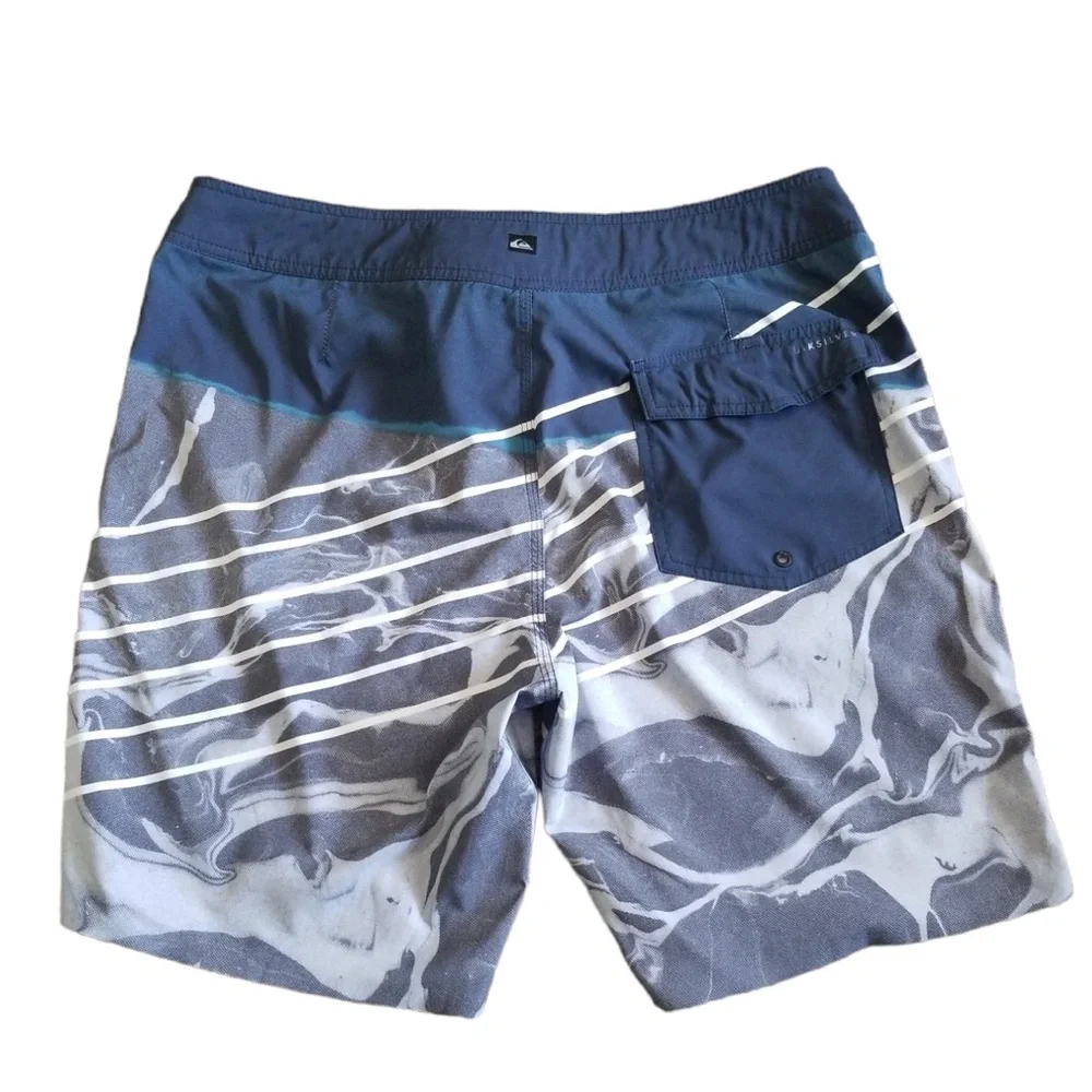 Quiksilver Men's Dryflight Highline Lava Slash Swim Board Shorts‎ Sz. 34